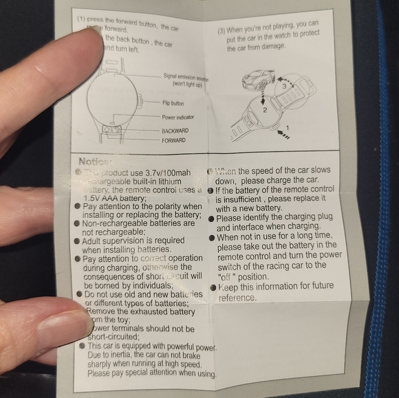 Mini Remote Control Car Watch - Picture 5 of 7